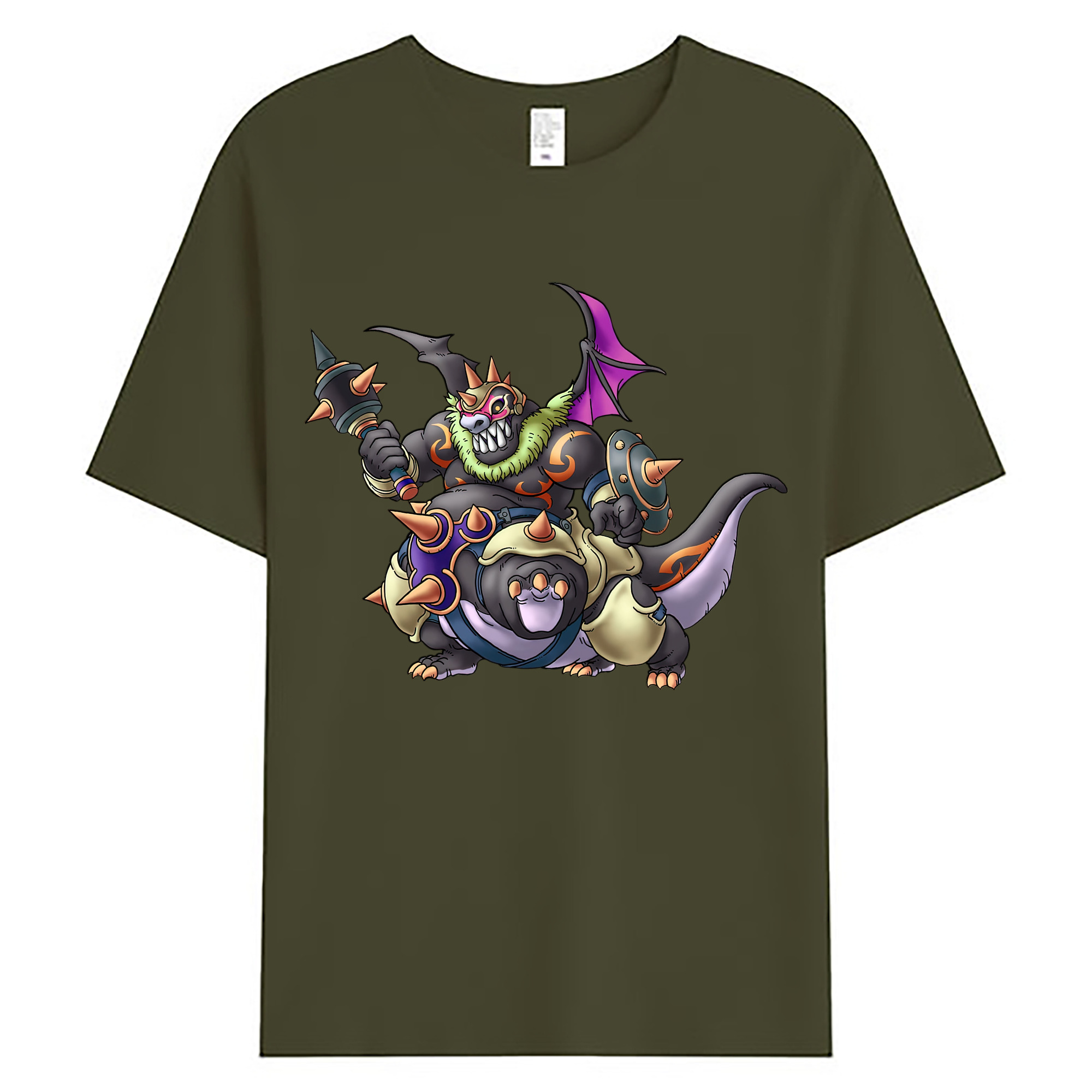 （画像用） ドラゴンクエスト Doragon Kuesuto Dragon Quest 綿100％ メンズ半袖Tシャツ｜肌触りやわらか＆通気性